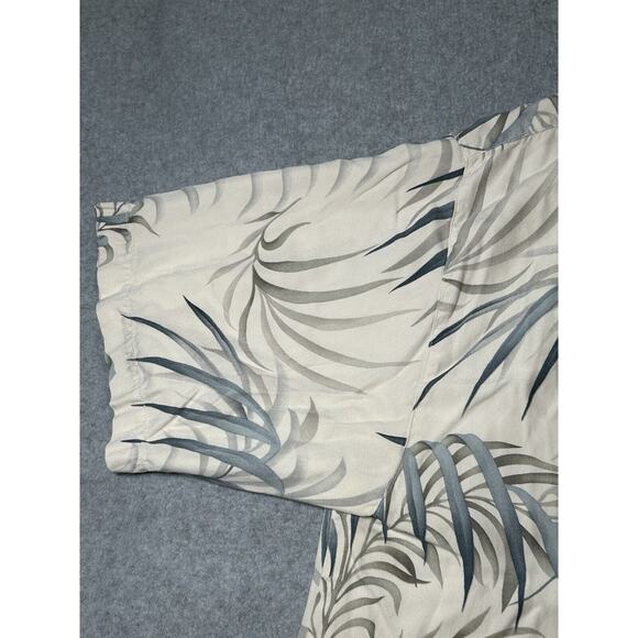 Tommy Bahama Shirt Mens Large Silk Hawaiian Floral Short Sleeve Button Up - Picture 5 of 10